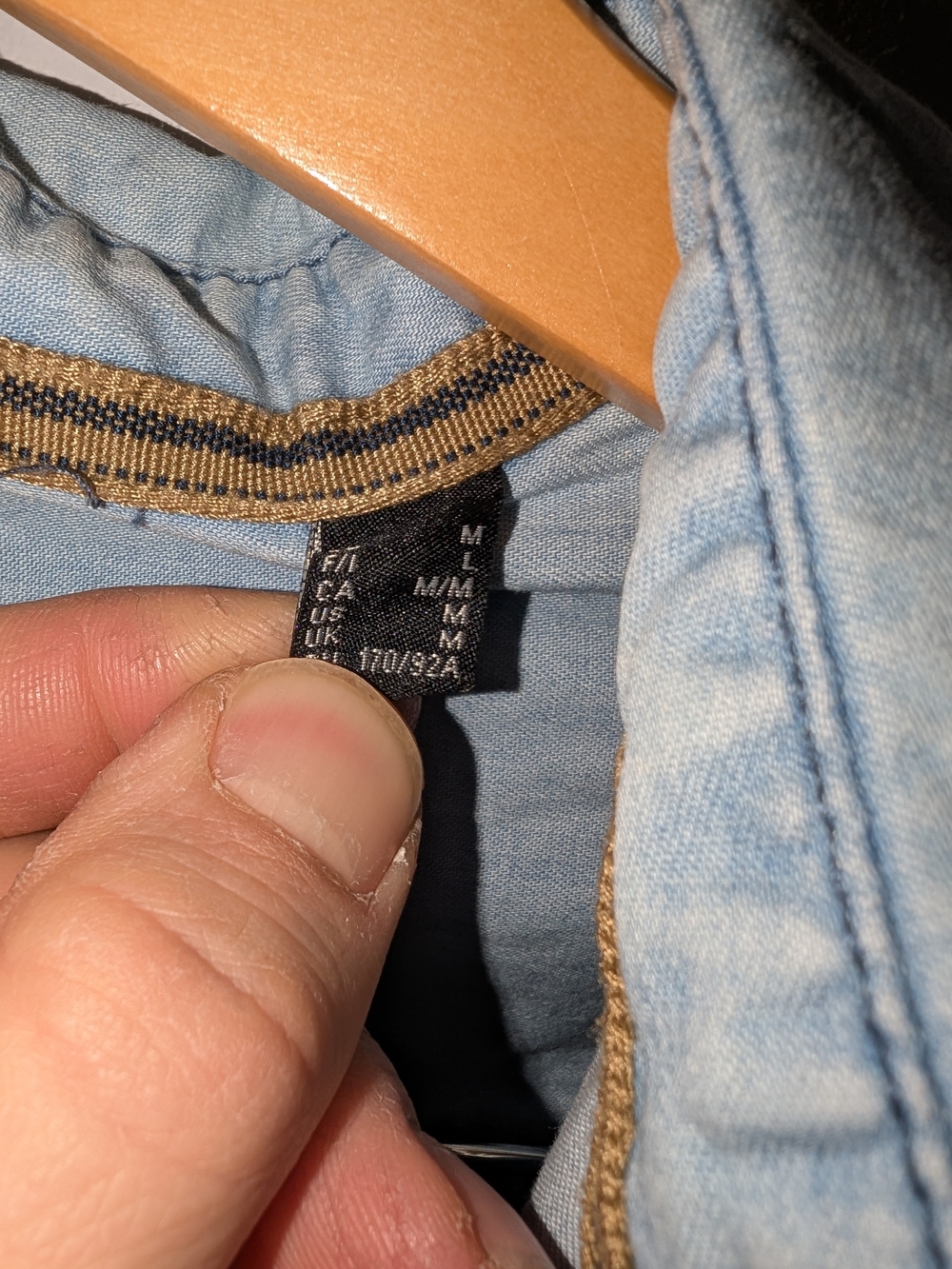 Mexx Light Blue Denim Button-Up Shirt - Picture 3 of 4
